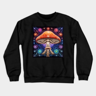 Chakra Infused Mushroom Meditation Crewneck Sweatshirt